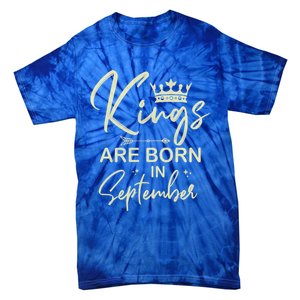 September Birthday Graphic Born In September Gift Tie-Dye T-Shirt