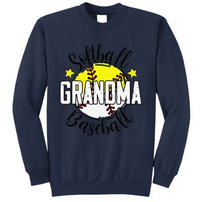 Softball Baseball Grandma Gift For Women Sweatshirt