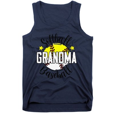 Softball Baseball Grandma Gift For Women Tank Top