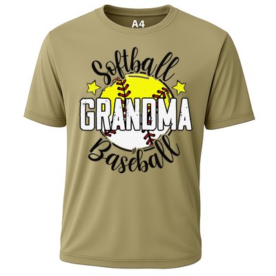 Softball Baseball Grandma Gift For Women Cooling Performance Crew T-Shirt