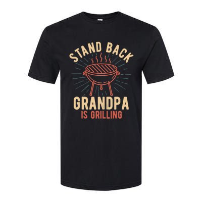 Stand Back Grandpa Is Grilling Vintage Gift for Him BBQ Fun Softstyle CVC T-Shirt