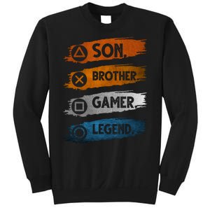 Son Brother Gamer Legend Controller Sweatshirt