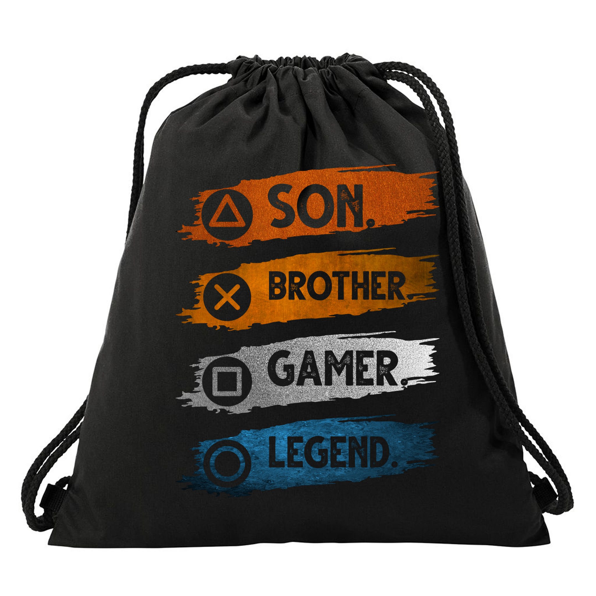 Son Brother Gamer Legend Controller Drawstring Bag