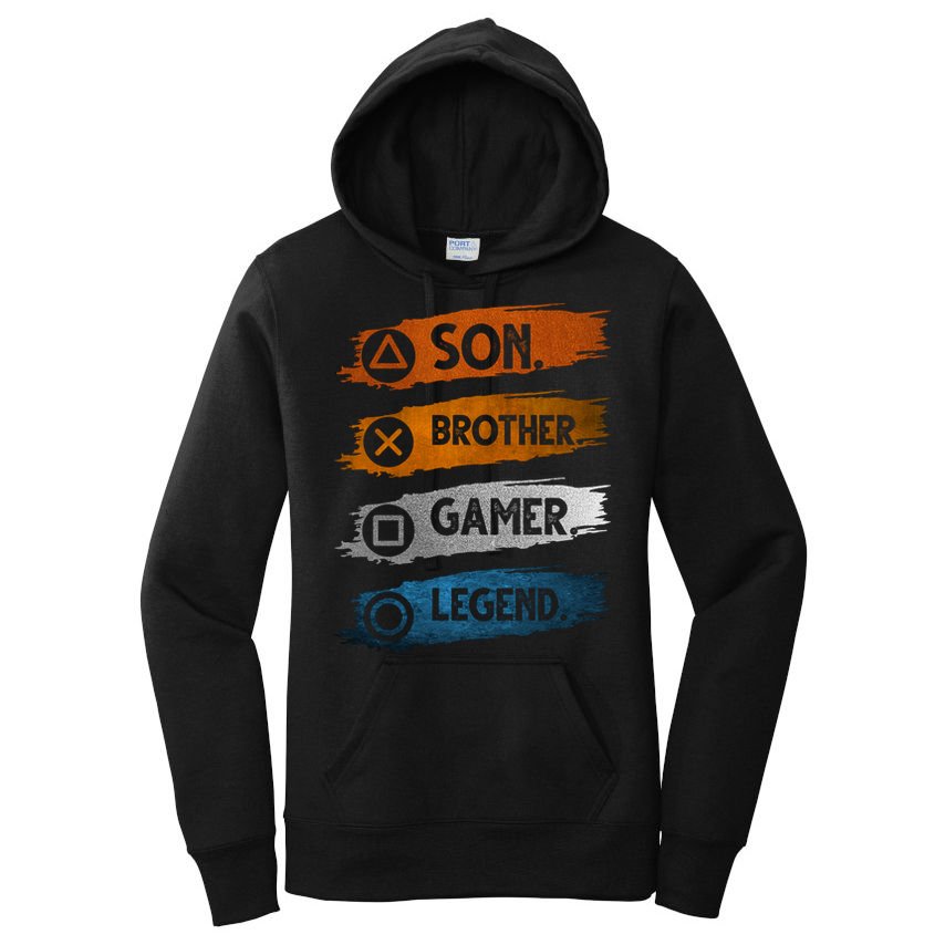 Son Brother Gamer Legend Controller Women's Pullover Hoodie