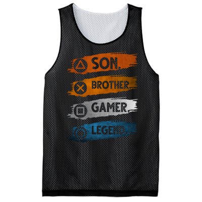 Son Brother Gamer Legend Controller Mesh Reversible Basketball Jersey Tank