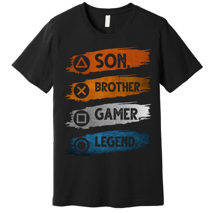 Son Brother Gamer Legend Controller Premium T-Shirt