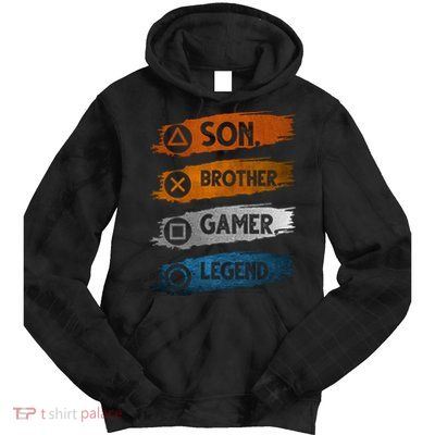Son Brother Gamer Legend Controller Tie Dye Hoodie