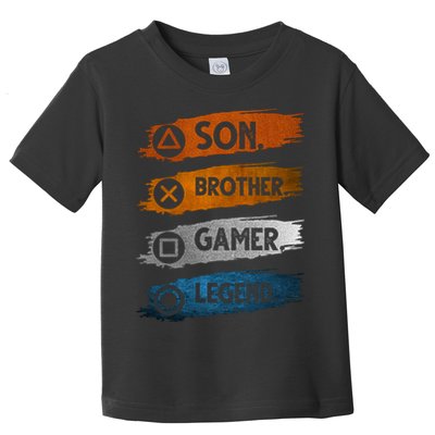 Son Brother Gamer Legend Controller Toddler T-Shirt