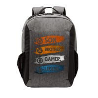 Son Brother Gamer Legend Controller Vector Backpack