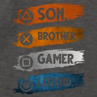 Son Brother Gamer Legend Controller Vector Backpack