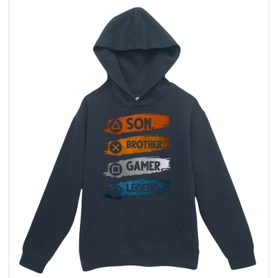 Son Brother Gamer Legend Controller Urban Pullover Hoodie