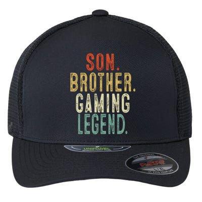 Son Brother Gaming Legend Meaningful Gift Flexfit Unipanel Trucker Cap