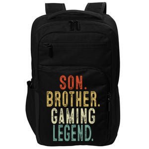 Son Brother Gaming Legend Meaningful Gift Impact Tech Backpack