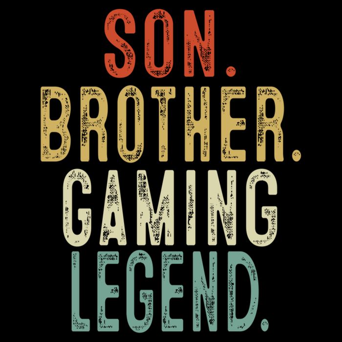 Son Brother Gaming Legend Meaningful Gift Women's Crop Top Tee