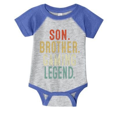 Son Brother Gaming Legend Meaningful Gift Infant Baby Jersey Bodysuit