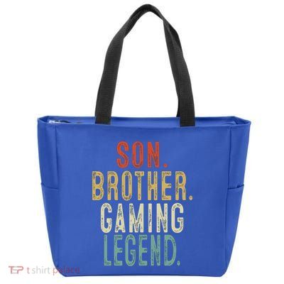 Son Brother Gaming Legend Meaningful Gift Zip Tote Bag