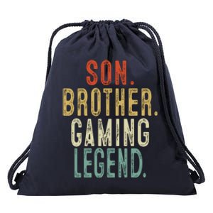 Son Brother Gaming Legend Meaningful Gift Drawstring Bag