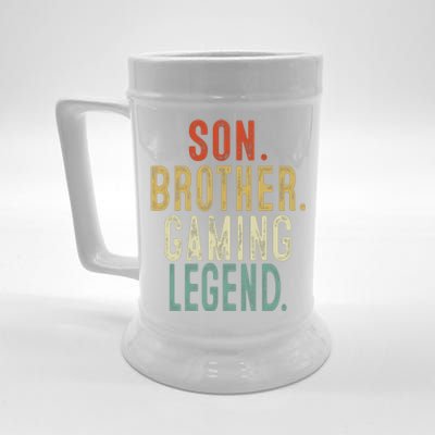 Son Brother Gaming Legend Meaningful Gift Beer Stein