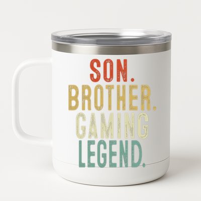 Son Brother Gaming Legend Meaningful Gift 12 oz Stainless Steel Tumbler Cup