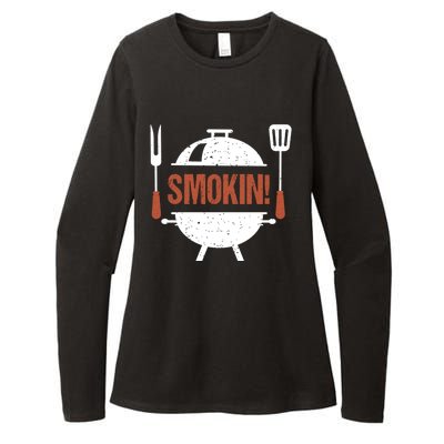 Smokin Bbq Grill Barbecue Gift Womens CVC Long Sleeve Shirt