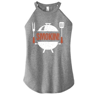 Smokin Bbq Grill Barbecue Gift Women’s Perfect Tri Rocker Tank