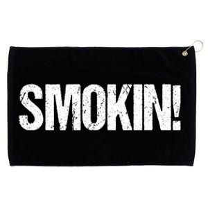 Smokin Bbq Grill Barbecue Cool Gift Grommeted Golf Towel