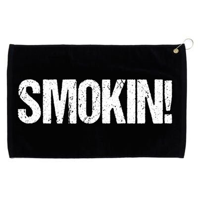 Smokin Bbq Grill Barbecue Cool Gift Grommeted Golf Towel