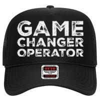 Softball & Baseball Game Scorekeeper Changer Operator Design High Crown Mesh Back Trucker Hat