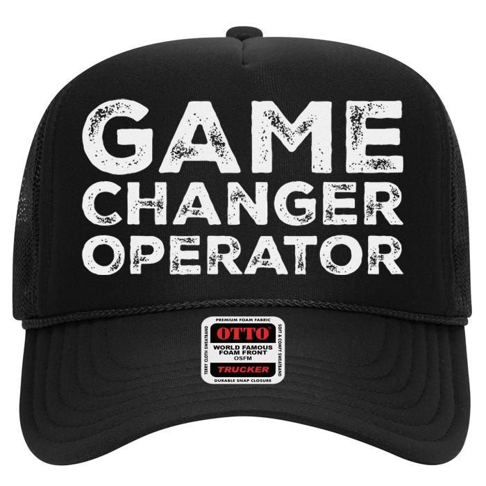 Softball & Baseball Game Scorekeeper Changer Operator Design High Crown Mesh Back Trucker Hat