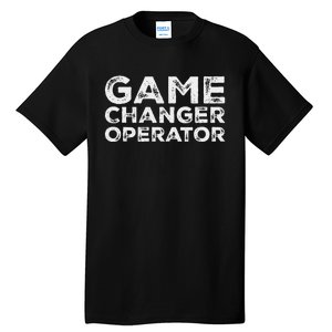 Softball & Baseball Game Scorekeeper Changer Operator Design Tall T-Shirt