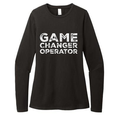 Softball & Baseball Game Scorekeeper Changer Operator Design Womens CVC Long Sleeve Shirt