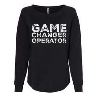 Softball & Baseball Game Scorekeeper Changer Operator Design Womens California Wash Sweatshirt