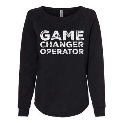 Softball & Baseball Game Scorekeeper Changer Operator Design Womens California Wash Sweatshirt