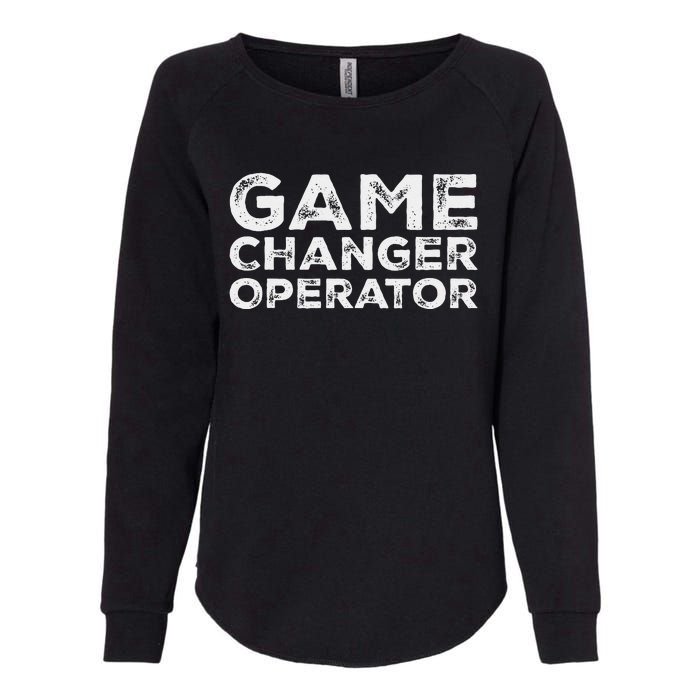 Softball & Baseball Game Scorekeeper Changer Operator Design Womens California Wash Sweatshirt