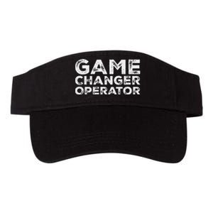 Softball & Baseball Game Scorekeeper Changer Operator Design Valucap Bio-Washed Visor