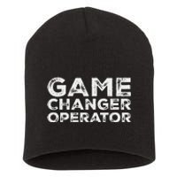 Softball & Baseball Game Scorekeeper Changer Operator Design Short Acrylic Beanie