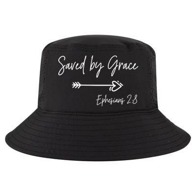 Saved By Grace Ephesians Scripture Christian Bible Verse Cool Comfort Performance Bucket Hat