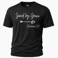 Saved By Grace Ephesians Scripture Christian Bible Verse Performance Shirt