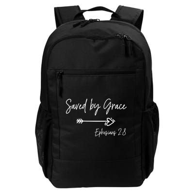 Saved By Grace Ephesians Scripture Christian Bible Verse Backpack