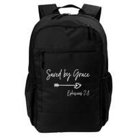 Saved By Grace Ephesians Scripture Christian Bible Verse Backpack