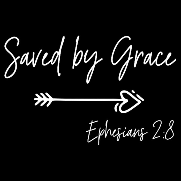 Saved By Grace Ephesians Scripture Christian Bible Verse Mousepad