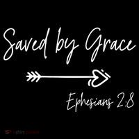 Saved By Grace Ephesians Scripture Christian Bible Verse Poster