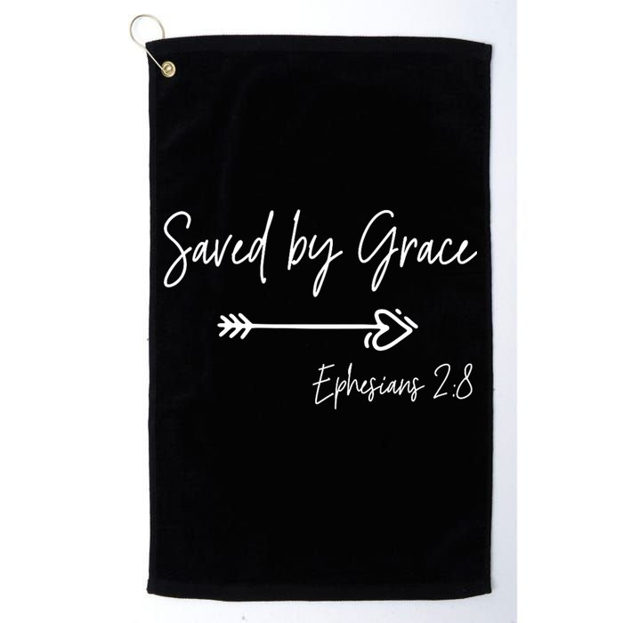 Saved By Grace Ephesians Scripture Christian Bible Verse Golf Towel