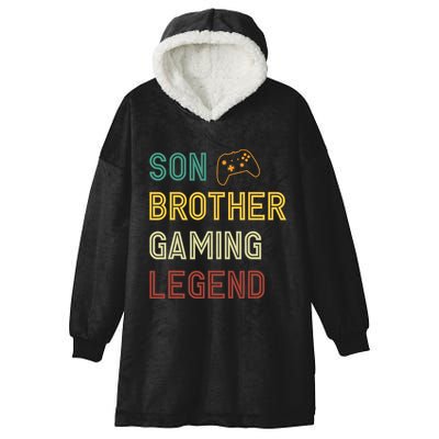Son Brother Gaming Legend Hooded Wearable Blanket
