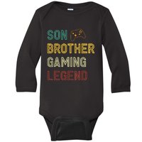 Son Brother Gaming Legend Baby Long Sleeve Bodysuit