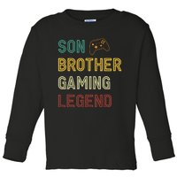 Son Brother Gaming Legend Toddler Long Sleeve Shirt