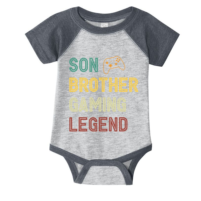 Son Brother Gaming Legend Infant Baby Jersey Bodysuit
