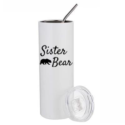 Sister Bear Gift Christmas Papa Bear Mama Bear Bear Great Gift Stainless Steel Tumbler