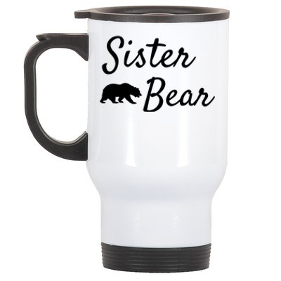 Sister Bear Gift Christmas Papa Bear Mama Bear Bear Great Gift Stainless Steel Travel Mug