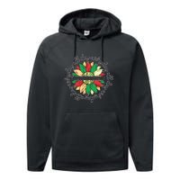 Sunflower Black Girl Queen Black History Month Juneteenth Performance Fleece Hoodie